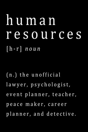 Human resources notebook - human,